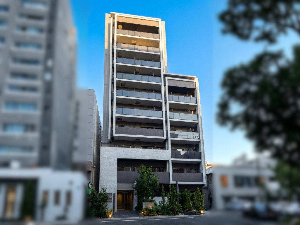 墨田区内　住居用マンション　共有部タイル施工